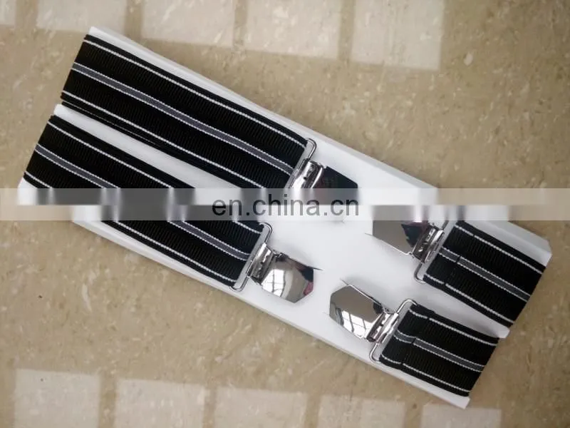 Germany and UK customer design high quality heavy clips men suspenders pants suspenders