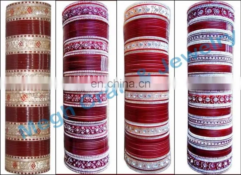 One gram gold plated bangle set - South india gold plated kada set - Wedding wear bangles - Wholesale traditional bangle