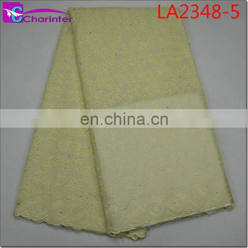 high quality sale well african swiss big voile lace fabircs LA2348