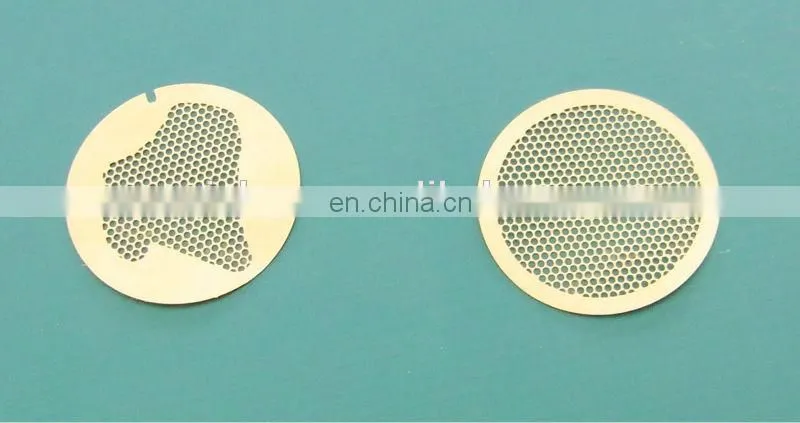 low price precision perforated metal mesh speaker grille with glue