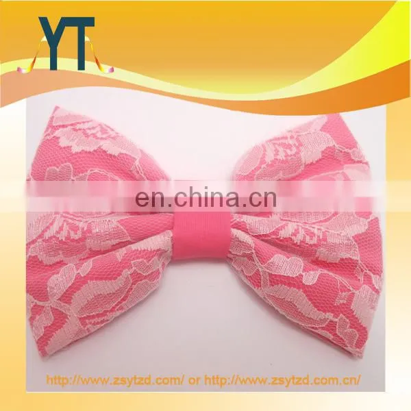 fashion korean designs fabric bow,2014 latest hot hair bow for adults