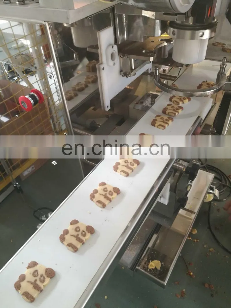 Automatic chocolate filled cookies making machine