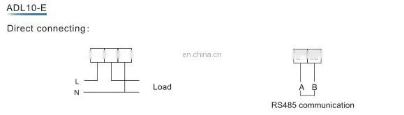ADL10-E/C Din rail single phase energy meter with RS485 Modbus