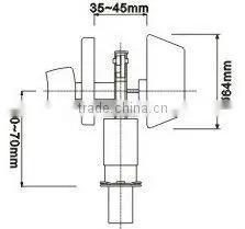 7301CP:TRUST ANSI Grade 3 Single Deadbolt Lock with brass cylinder