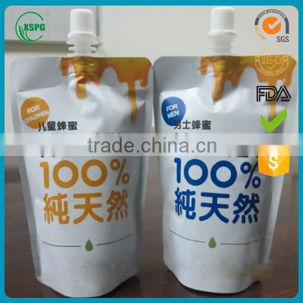 Factory baby food doypack drink pouch with spout packaging
