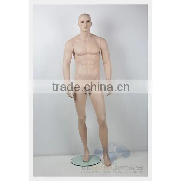 Factory price fiberglass skin color male mannequin on sale