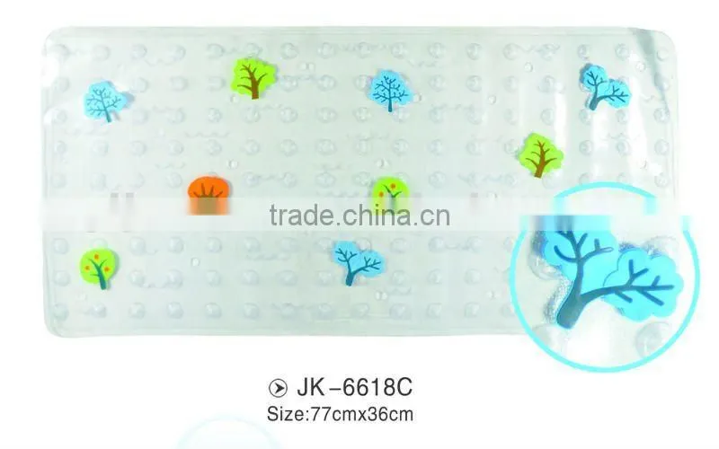 Bathroom accessories pvc rugs with animal prints
