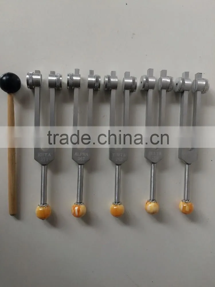 PITCH 512 HZ Hight ROOT CHAKRA HARMONIC SPECTRUM TUNING FORK SET