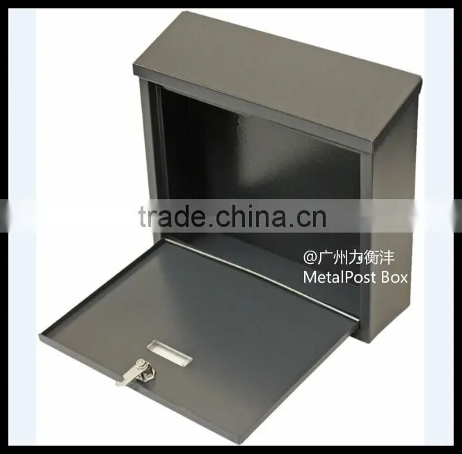 Metal Material and Wall Mounted Style modern stainless steel mailboxes