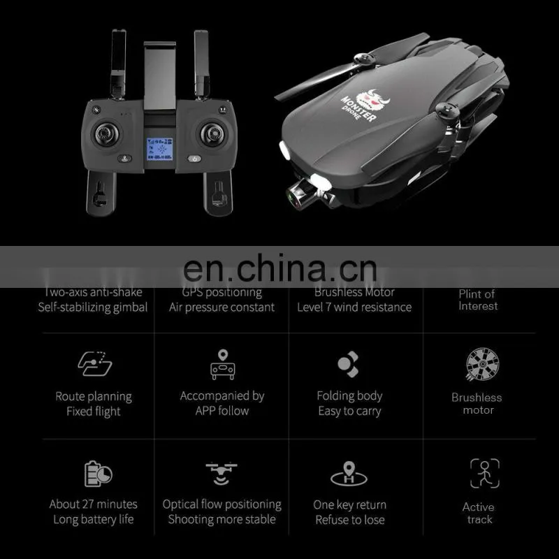 F8 Drone 4K HD Camera 27mins Flight Time Two-Axis Gimbal GPS Drone WiFi FPV Brushless RC Helicopter Radio Control Toys Drones
