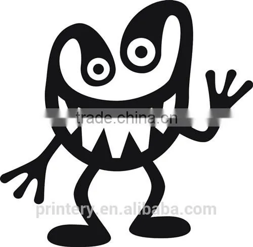 2014 Halloween cute decal high quality electrostatic window stickers, removable window stickers,gel window sticker