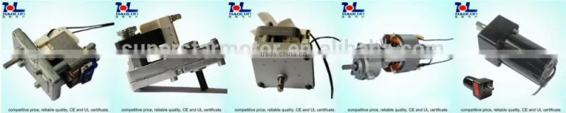 Shade pole gear motor for stove & Fireplaces