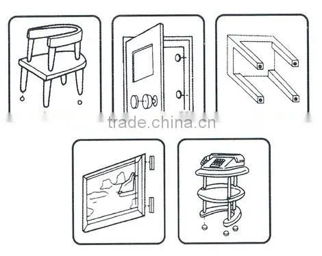 24pcs felt floor protectors