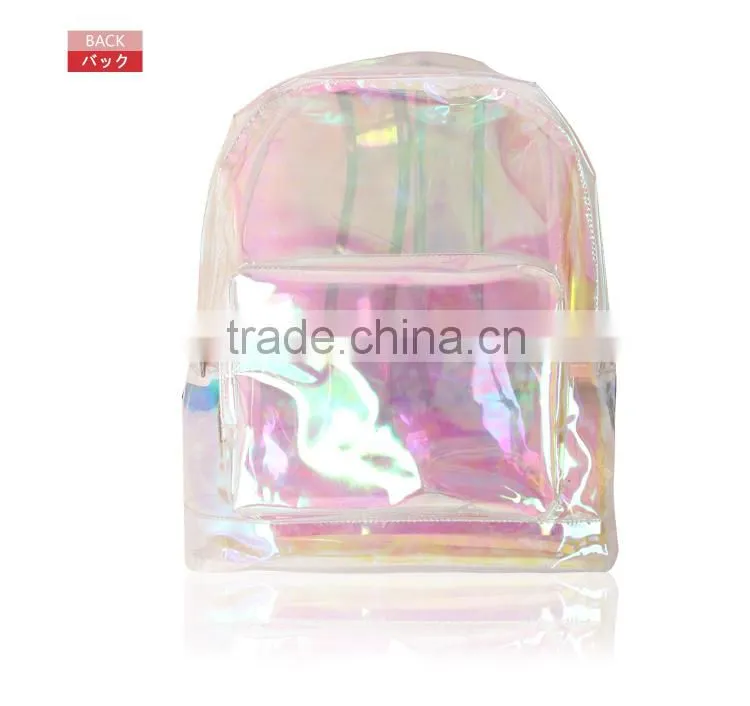 transparent pvc waterproof backpack kids backpack