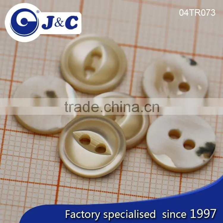 2 big holes Trocas shell buttons for fashion shirt.