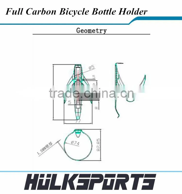 2015 hot sell light weight carbon fiber bicycle water bottle cage 3K Water Bottles