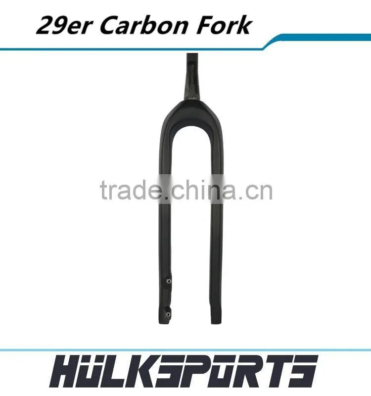 High Quality mtb bicycle front fork matt carbon mountain bike fork 3k/ud 29er carbon fork