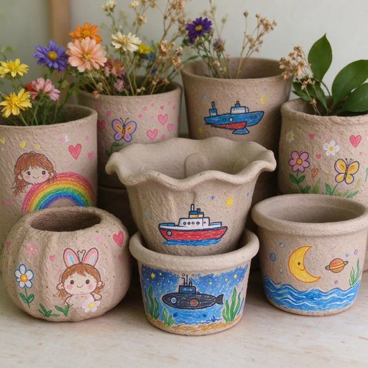 assorted-shapes-blank-molded-pulp-craft-pots-bulk-06