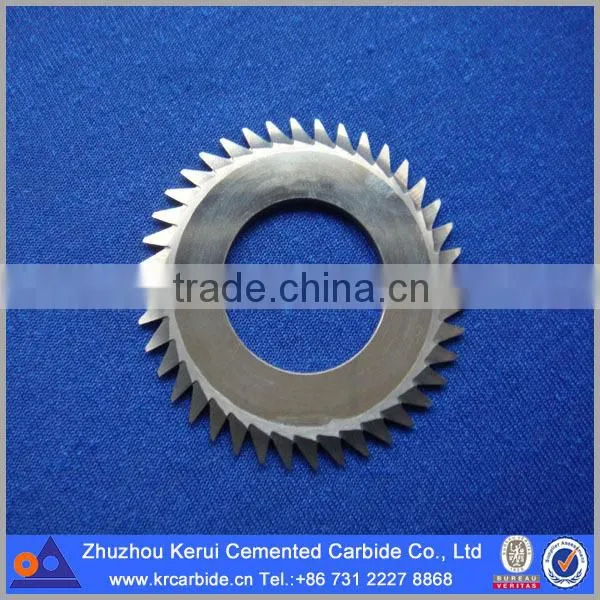 V type edges of cutting-off tool