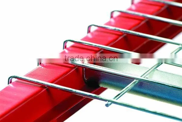 Welded galvanized steel storage wire decking with u channel