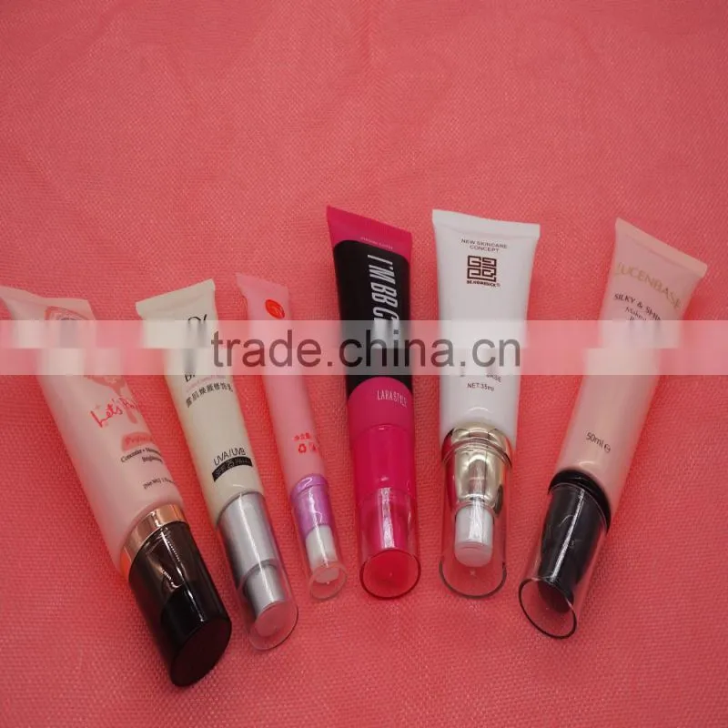 Cosmetic tubes with airless pump cap,cosmetic pump tube