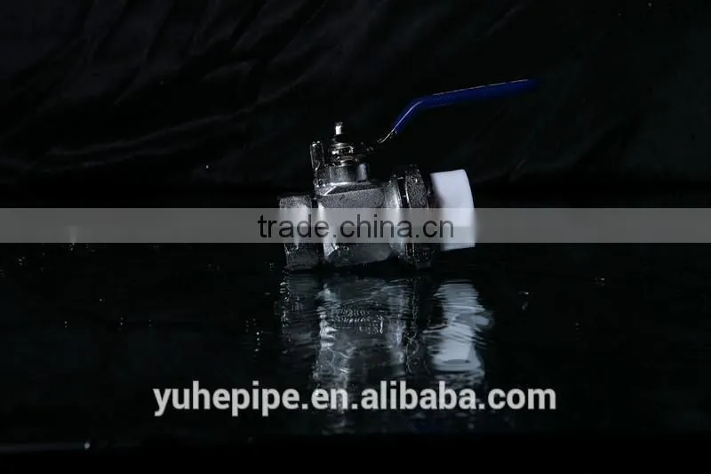 YH1344 PP-R Pipe Fittings Double Union Ball Valve