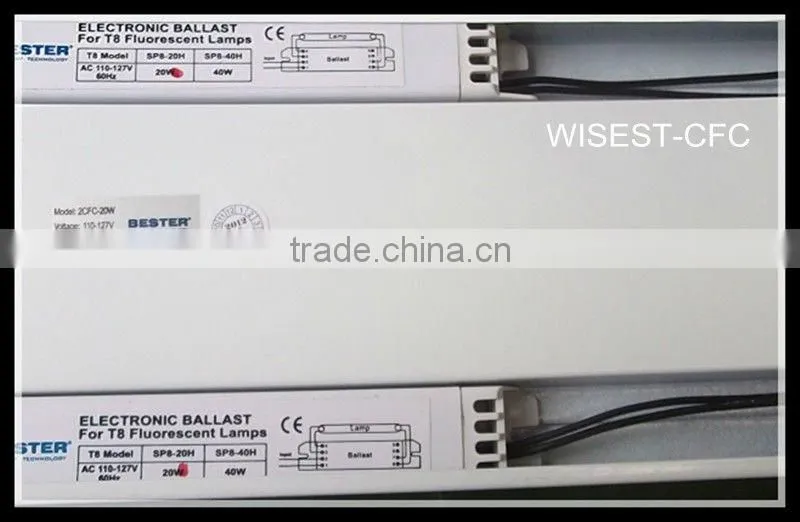 SAA CE ROHS T8 double tube fluorescent light fixture plastic cover t8 2x36w