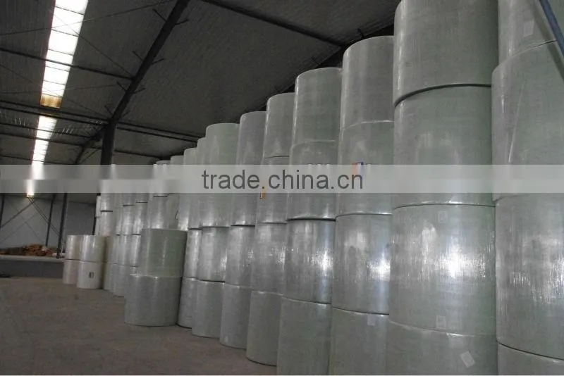 polyester needle punched nonwoven fabric double reinforced with fiberglass