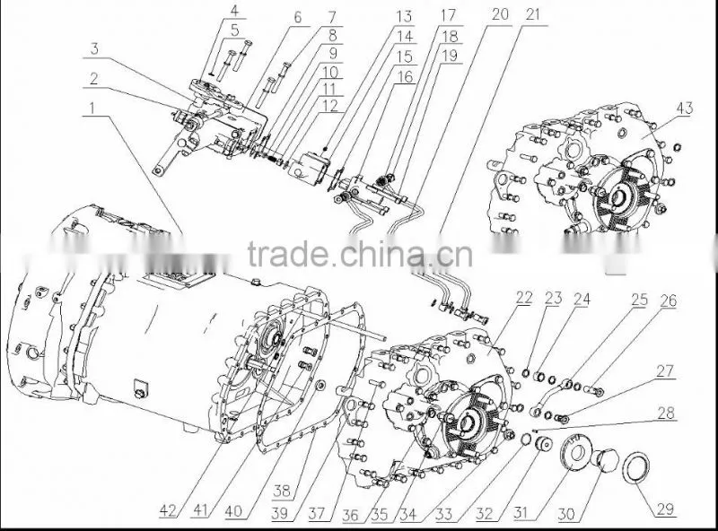 automatic transmission parts/transmission part/gear box HW15710090703