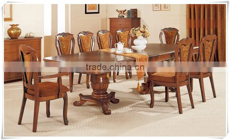 antique wooden inlay dining room furniture
