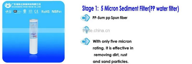 best cheap single stage water filter machine domestic price