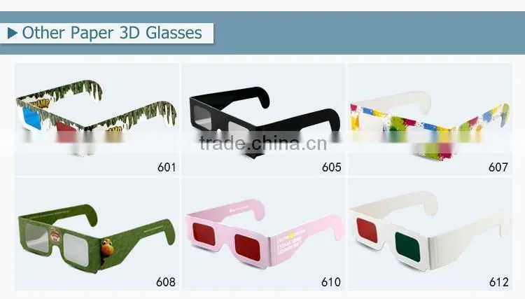 Plastic Adult Anaglyph 3D glasses, adult 3D glasses, 3D game glasses