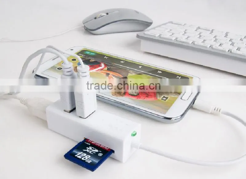 Amaxtek Micro USB OTG Connection Kit and 3 in 1 Card Reader for Andorid Phone