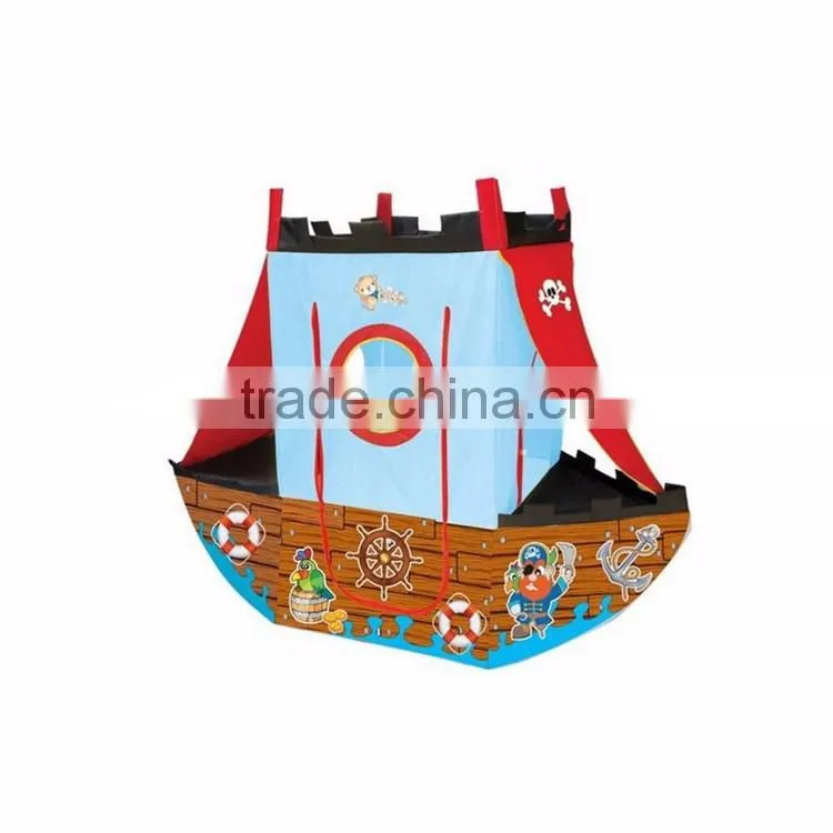 Foldable Beach Pirate Ship Children Indoor Outdoor Play House Child Kids Pirate Tent