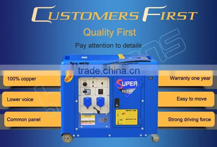 5KVA Super Silent 55 dB single phase diesel generator for sale