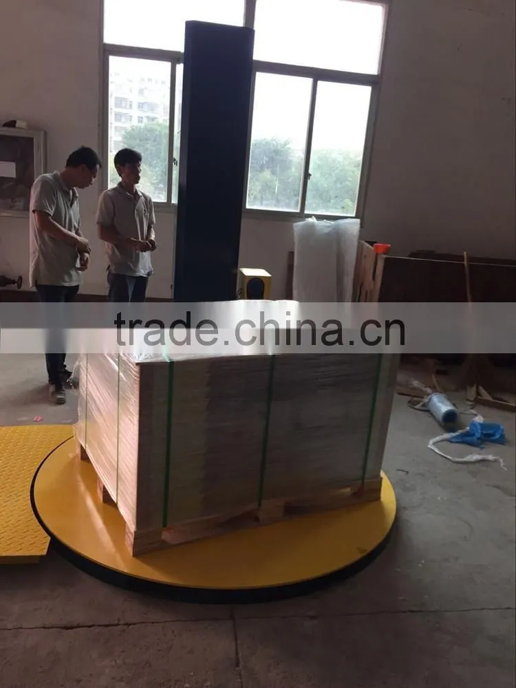 Automatic Pre tension pallet stretching wrapping machine