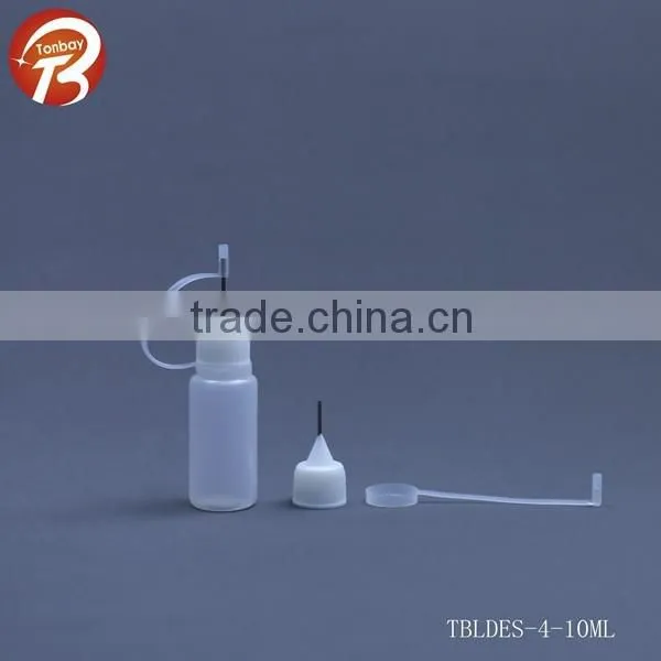 3ml 5ml 10ml 15ml 20ml 30ml 50ml 60ml 100ml LDPE e liquid bottles with long metal pin and silicon cover