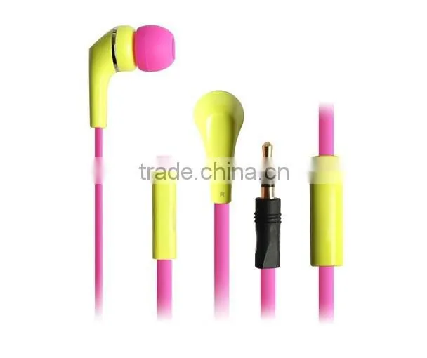 colorful earphone for mp3 and mobile