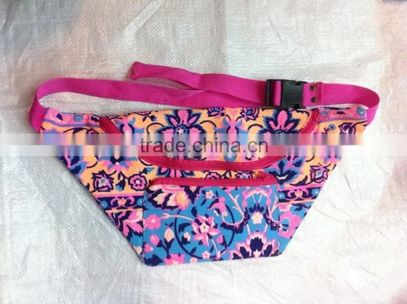 Best selling Print Neon Canvas belt bag