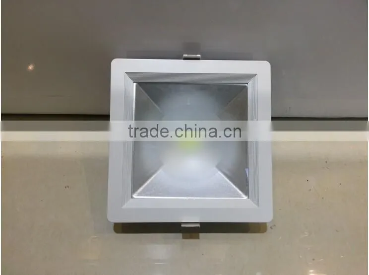 Square Die Sasting LED Downlight COB 10w 20w 30w Round LED Ceiling Lamp LED Spotlights