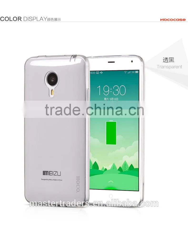 Original HOCO Light Series 0.6mm Ultra Thin Soft TPU Clear Protective Back Cover Case For Meizu MX4 MT-2942
