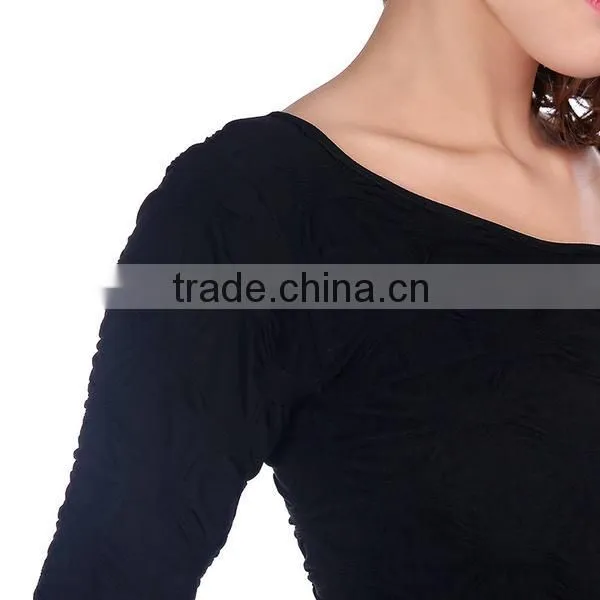 Custom Slim Fit round neck long-sleeved Clothing ladies Seamless Printing T-shirt
