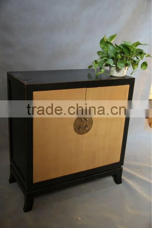 Chinese antique reproduction golden cabinet