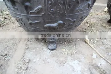 chinese antique old iron vat