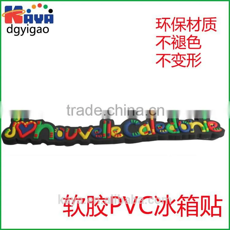 Eco-friendly 2D & 3D plastic letters sticker