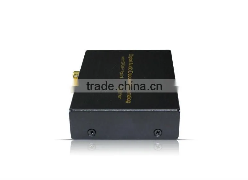 Digital Audio Decoder to Analog with SPDIF/Toslink 3X1 Switcher