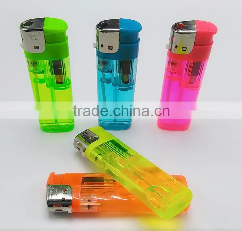 2016 hot sale butane gas color smoke lighter