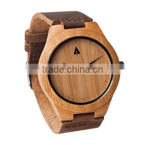 Bamboo Revolution Watches Leather Strap Custom Bamboo Watch