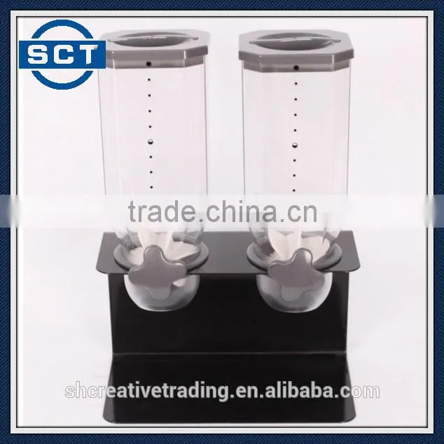 Plastic and Metal Double Cereal Dispenser