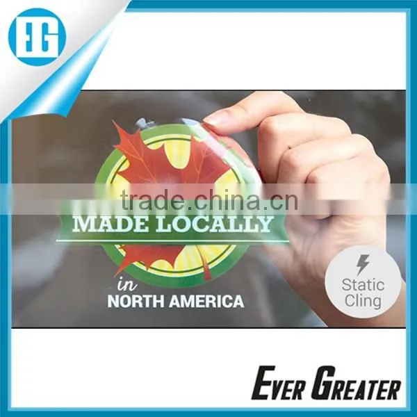 Custom static cling vinyl sticker, DIE CUT WINDOW STICKER car windscreen sticker